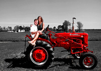 "engagement photography on the farm"