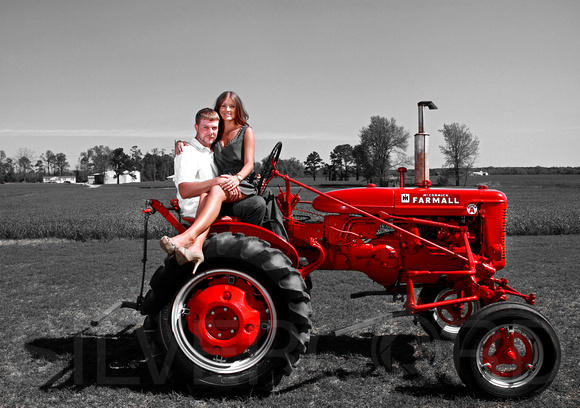 "engagement photography on the farm"