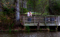 Engagement Photography + Raleigh, NC + Yates Mill Park + waterside dock