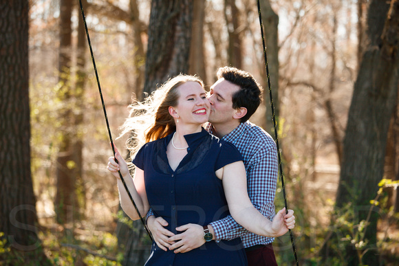 Engagement photography at Yates Mill Park and Engagement photography in Fuquay Varina at antique shop Bostic Wilson by Silvercord Event Photography