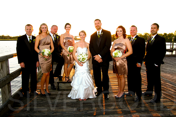 Wilmington wedding photography group portrait captured at the Coastline Convention Center