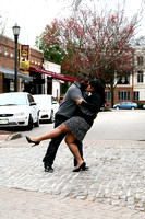 Downtown Raleigh and  Moore Sq. Engagement photos