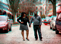 3D Raleigh engagement photos + Red & Cyan glasses required to view this image