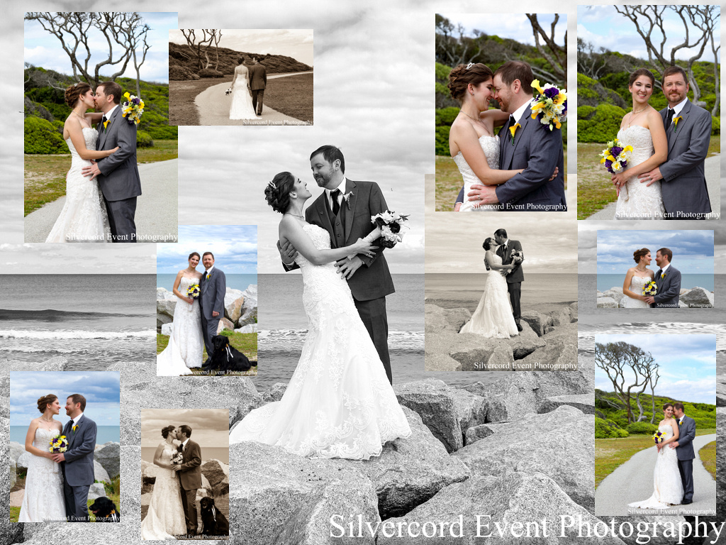 Wedding photography at Ft. Fisher NC in Wilmington NC.