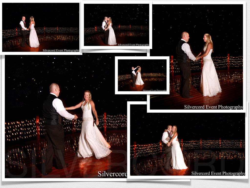 Asheville wedding photography, dancing in the rain at the Chateau de Vue.
