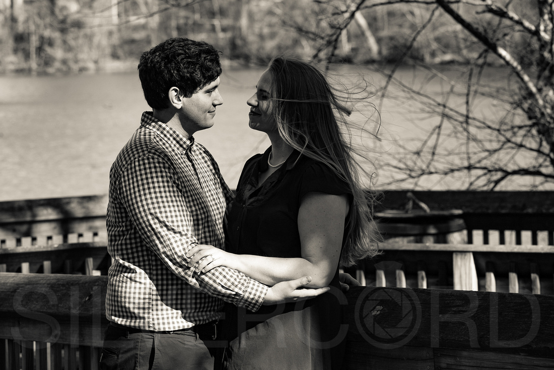 Engagement photography at Yates Mill Park and Engagement photography in Fuquay Varina at antique shop Bostic Wilson by Silvercord Event Photography-18