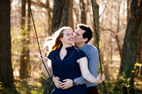 Engagement photography at Yates Mill Park & Fuquay Varina