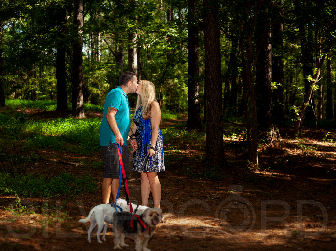 Harris Lake Park engagement session with dogs Raleigh engagement photography-23