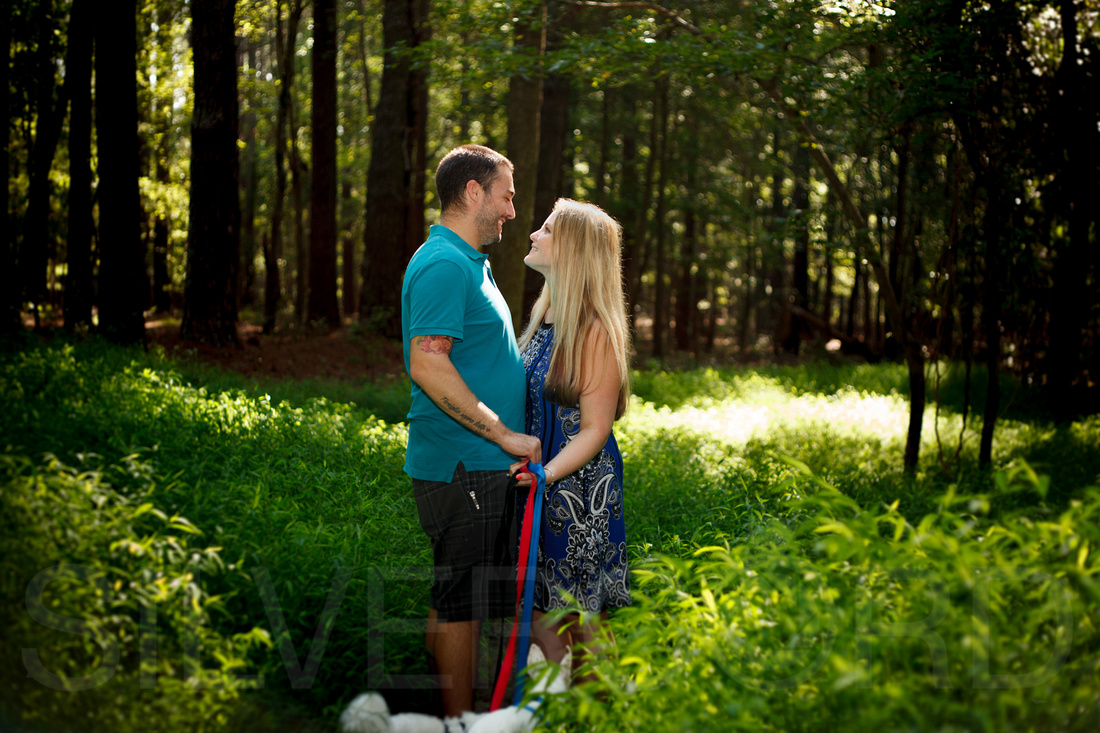 Harris Lake Park engagement session with dogs Raleigh engagement photography-29