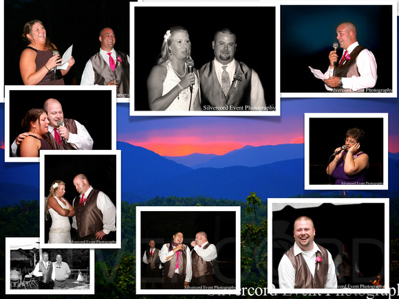 Asheville wedding toasts photography at Chateau de Vue