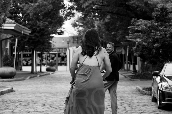 Raleigh engagement photography downtown with Bird Scooters and Train station-6