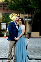 Raleigh engagement photography downtown with Bird Scooters and Train station-12