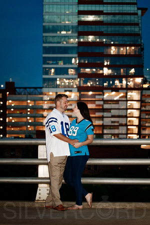 Raleigh engagement photography downtown with Bird Scooters and Train station-22