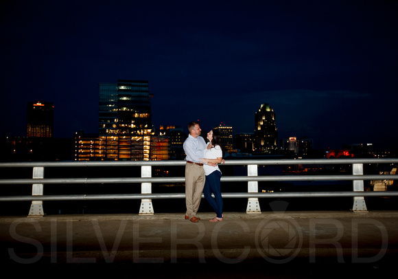 Raleigh engagement photography downtown with Bird Scooters and Train station-27