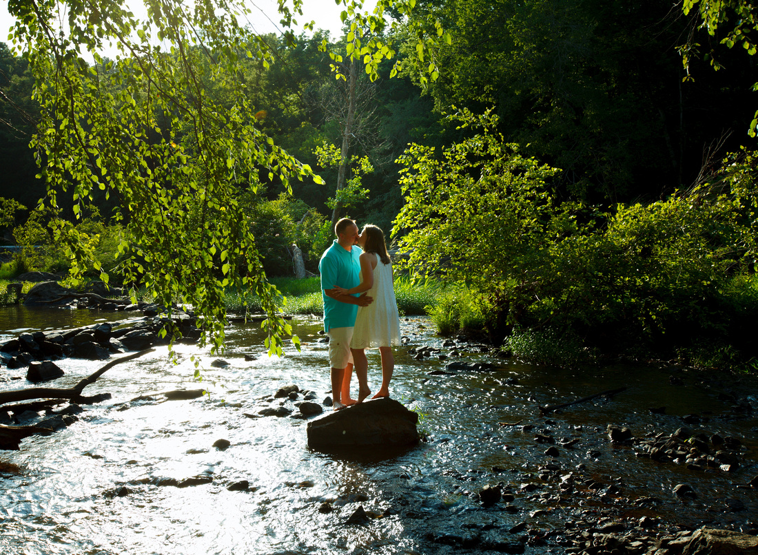 Durham Eno River engagement photography