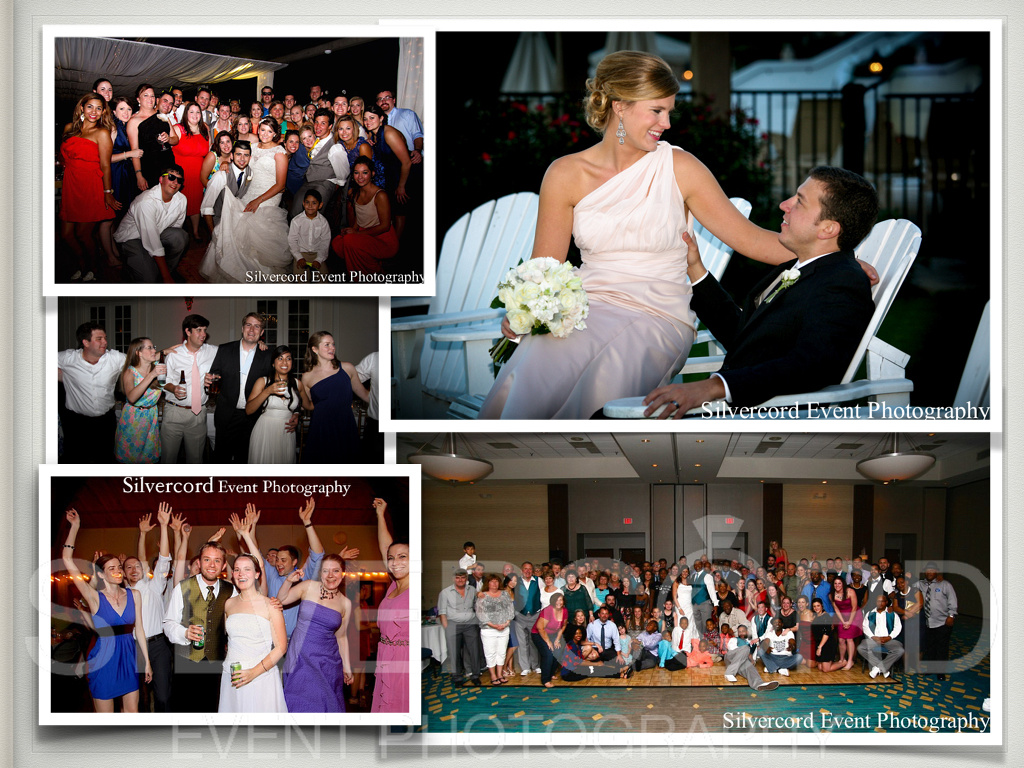 A visual timeline hourly breakdown of a day of wedding photography, the “wedding reception ”