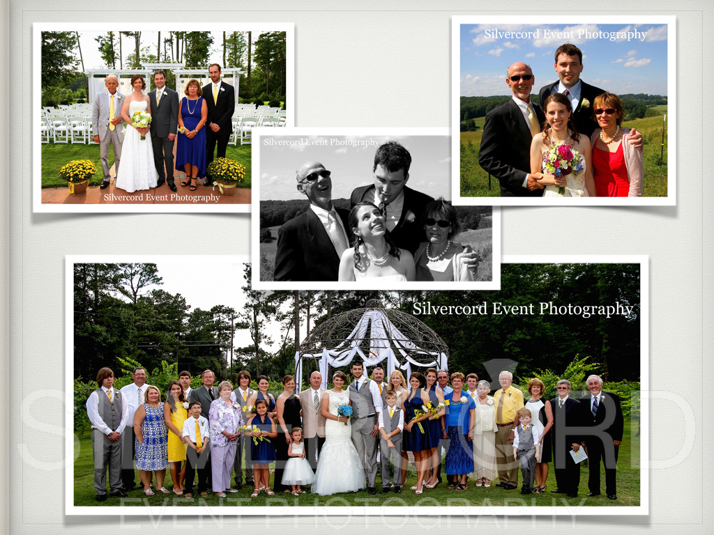 Group:"family portrait"
Photos of the "family formal" portion session of the wedding day.
Typical coverage time: 10-30 mins 