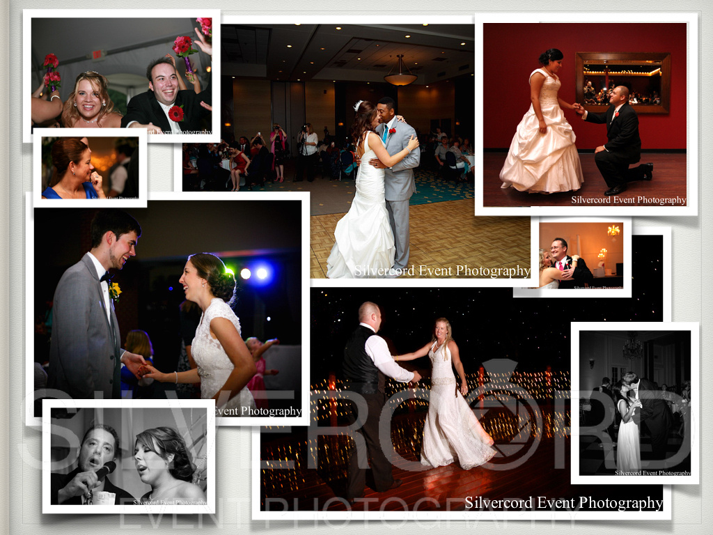 A visual timeline hourly breakdown of a day of wedding photography, the “wedding reception ”