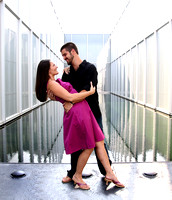 Engagement Photography + Raleigh, NC + The NC Museum of Art + glass dip