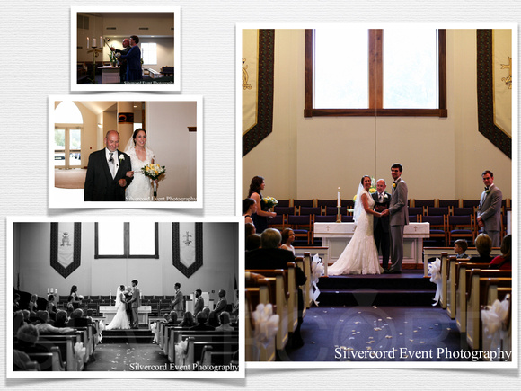 Raleigh wedding ceremony photos at Hollands Methodist Church