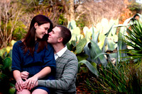 Engagement Photography + Raleigh, NC + JC Raulston Arboretum+cactus