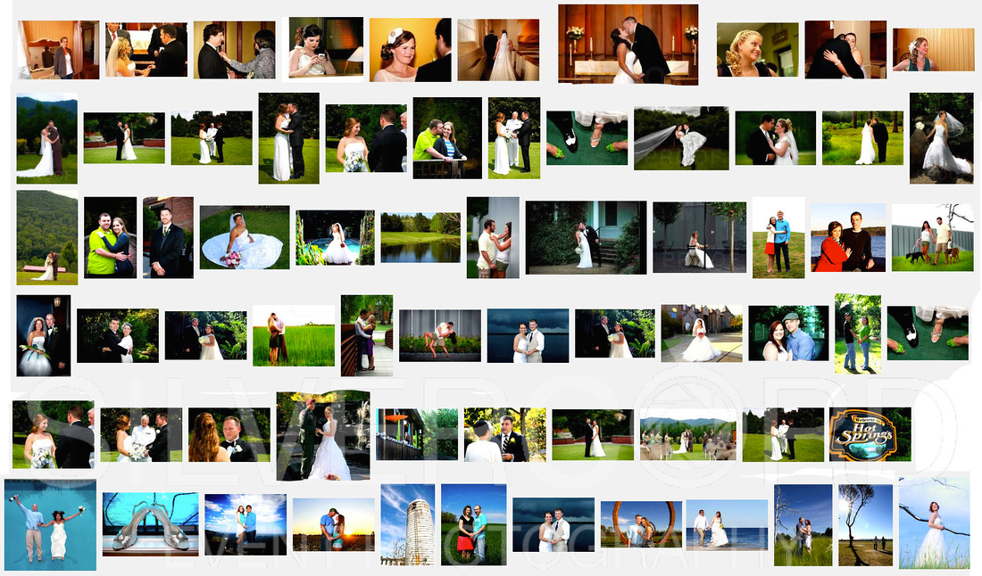Full color spectrum wedding photography yellow-green